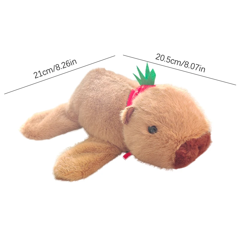 Капибара плюшевая кукла хлопающий круг игрушки пощечина браслет пушистая