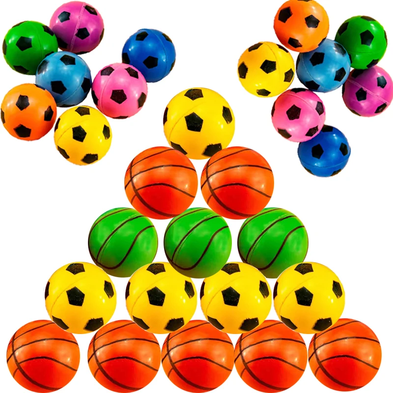 

10/20Pcs 30mm Soccer Bouncy Ball Basketball Jumping Children Outdoor Water Games Garden Child Toys For Restless Kids Boys Gift