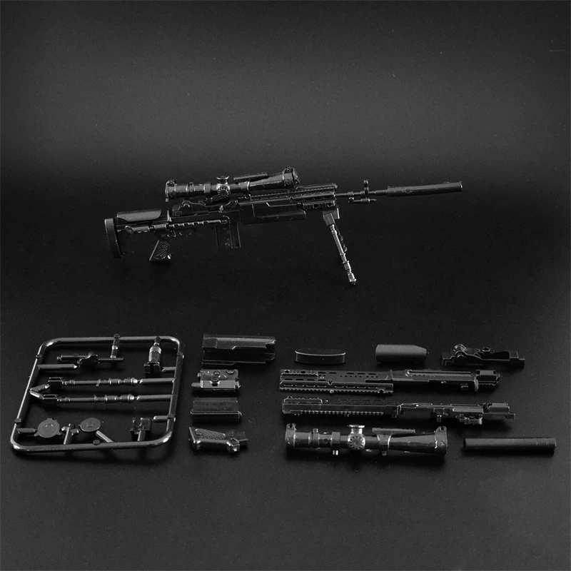 Масштаб 1/6 мини-игрушки модель MK14 SVD Женская снайперская винтовка детской