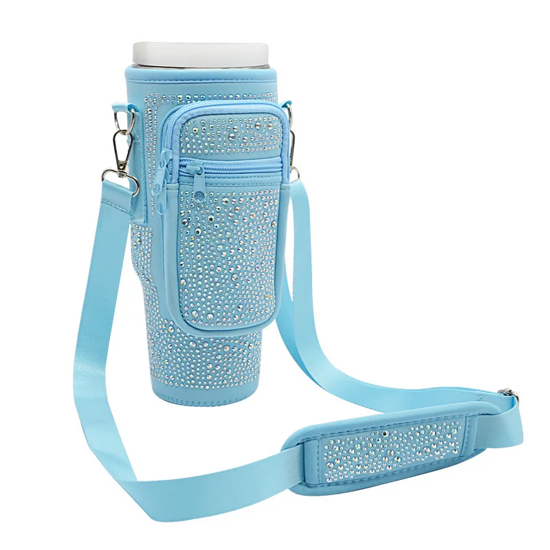 Чехол для бутылки воды с регулируемым плечевым ремнем занятий спортом на