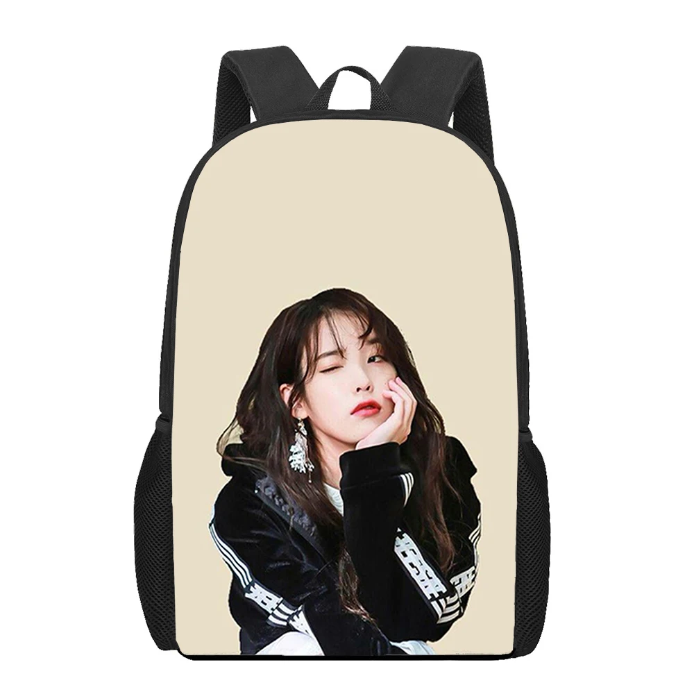 Модные популярные рюкзаки для ноутбуков Lee Ji Eun IU школьные сумки с 3D принтом