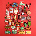 1 шт. мексиканский стиль Croc талисманы Чили томатный соус гамбургер еда обувь украшения кактус Сад Искусство