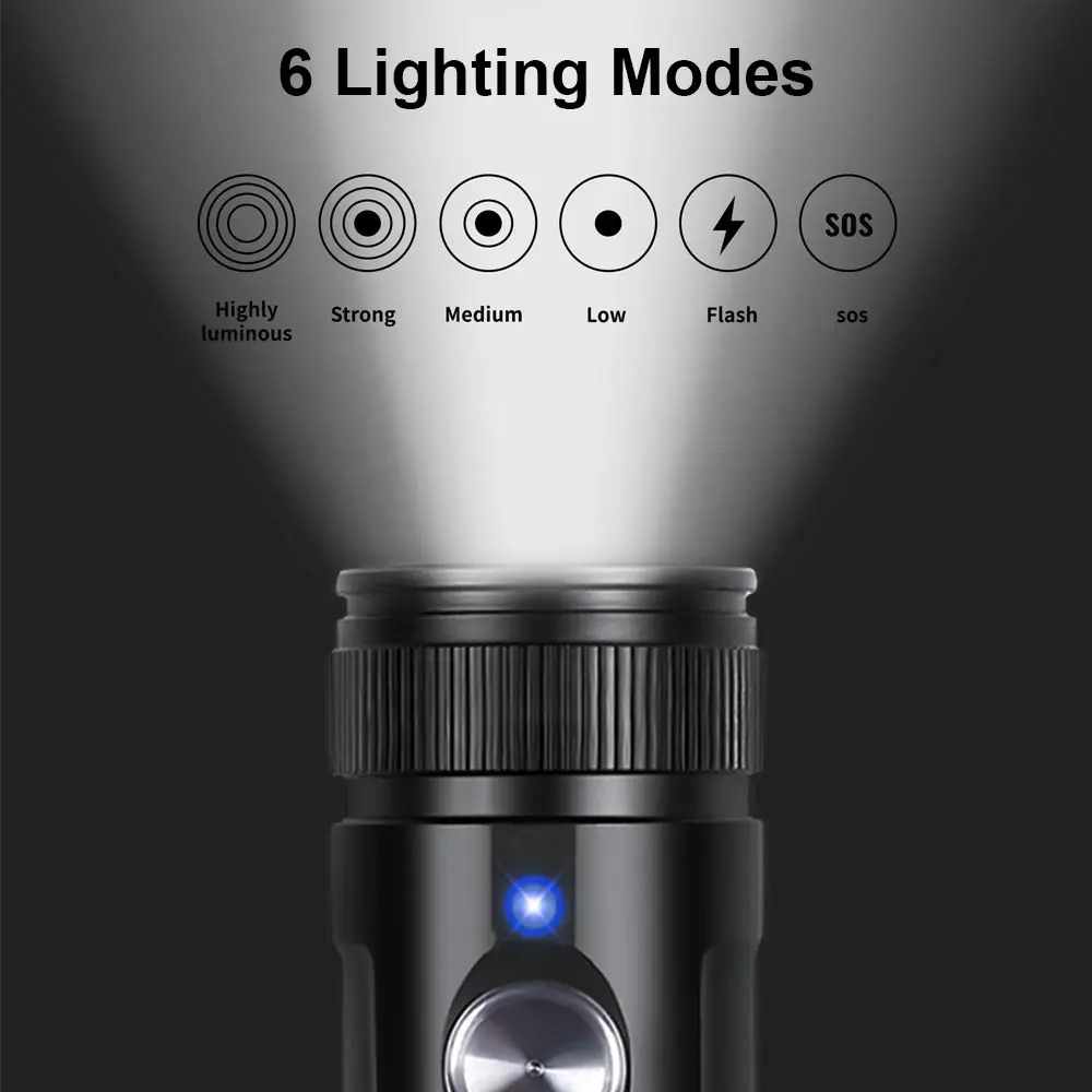 Супер яркий фонарик для дайвинга VASTFIRE с пряжкой и линзой водонепроницаемый 100 м