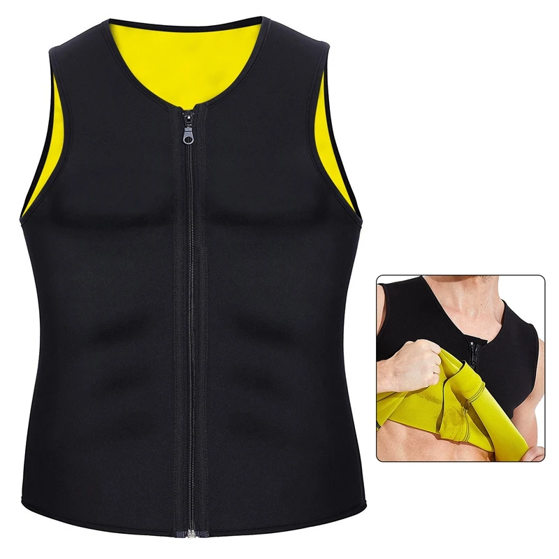

Mens Body Shaper Hot Tank Men Sweat Sauna Vest Waist Trainer Body Shaper for Sport Fitness Gym Workout Tank Top
