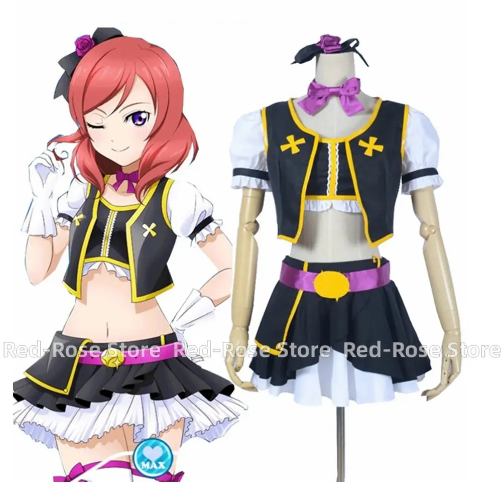 Унисекс аниме Cos LoveLive! Косплей-костюмы для девочек Maki Nishikino костюм на Хэллоуин