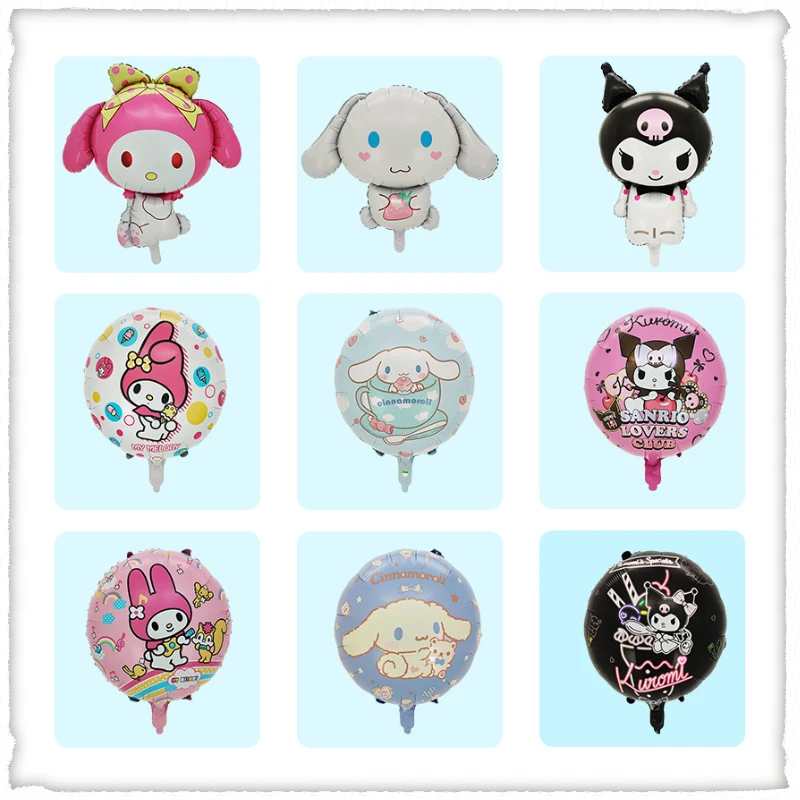 

Hello Kitly Sanrio Balloon Kuromi My Melody Cinnamoroll Foil Balloons for Birthday Party Decorations Kids Girl Birthday Gifts