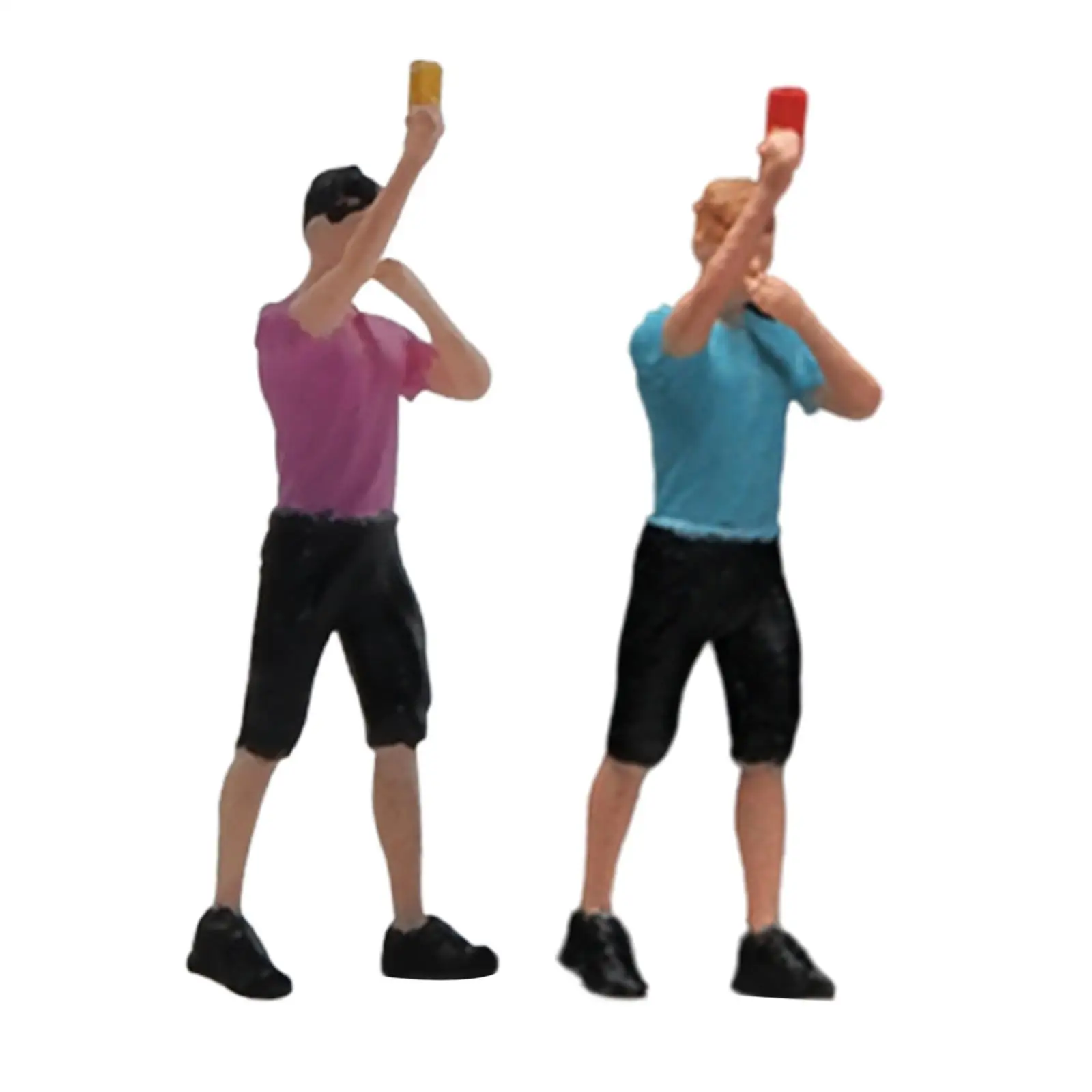 

1:64 человека, фигурки, украшение для стола, миниатюрная фигурка рефери, модель для кукольного дома, пейзаж, аксессуары для ландшафта, украшение