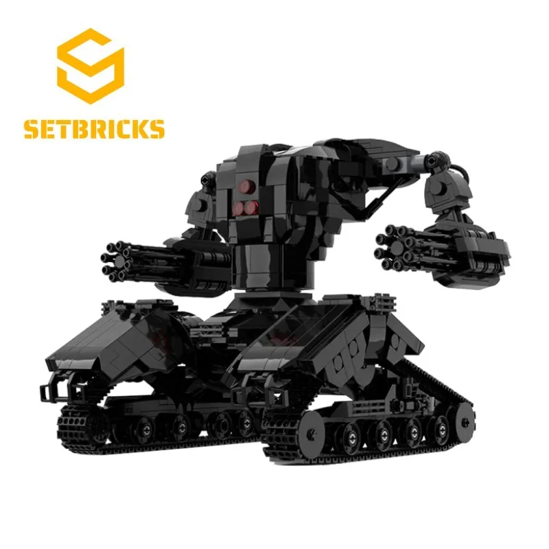 Setbrick MOC механический танк, охотник, убийца, строительные блоки, высокотехнологичные модели роботов, кирпичи, игрушки для рукоделия, подарки