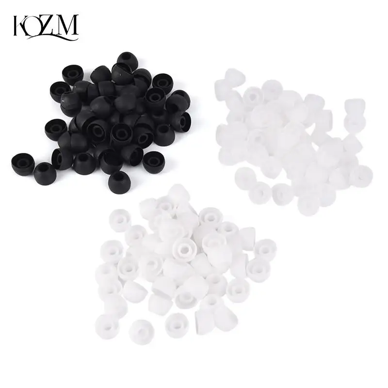 

50pcs/lot Soft Silicon Ear Tip Cover Replacement Earbud Covers For HTC In-Ear Headphones Earphones Accessories