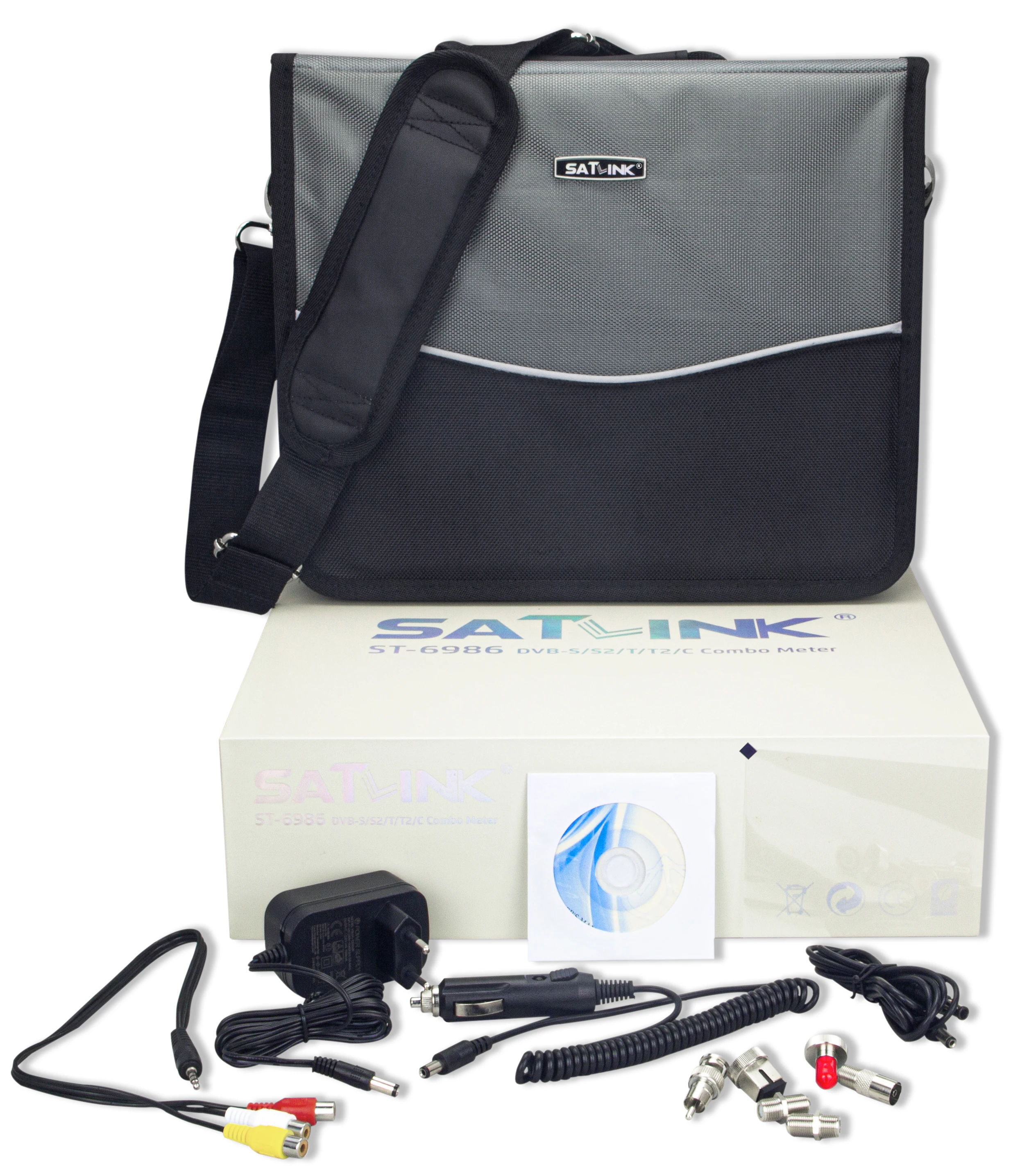 Satlink ST-6986 PRO DVB-S2/S DVB-T/T2 DVB-C ST6986 h.265 hevc 10bit meter with Fiber Optic tester ST 6986 vs WS-6980 ST-5150 - купить по