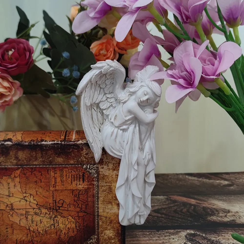 Vilead Спящий ангел фигурки дверной уголок декор стены смола рамка украшения