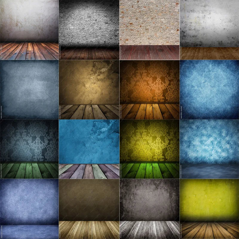 

Vinyl Custom Less Wrinkles Abstract Vintage Photography Backdrops Props Cement Wall And Floor Photo Studio Background 2246 GV-02