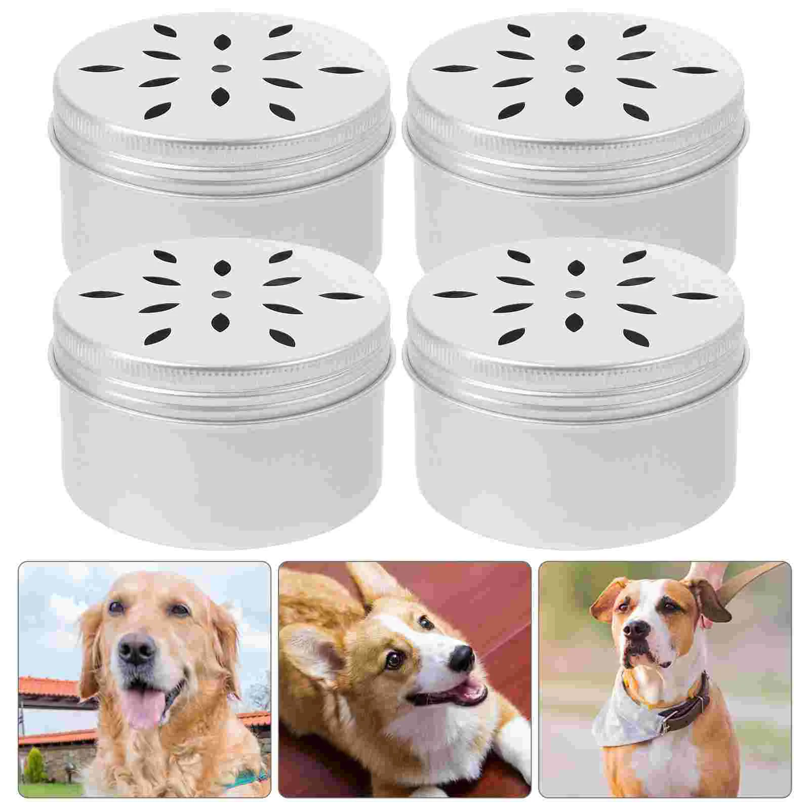 

10 Pcs Aromatherapy Work Round Container Lid Dog Scent Training Aluminum Dogs Tool