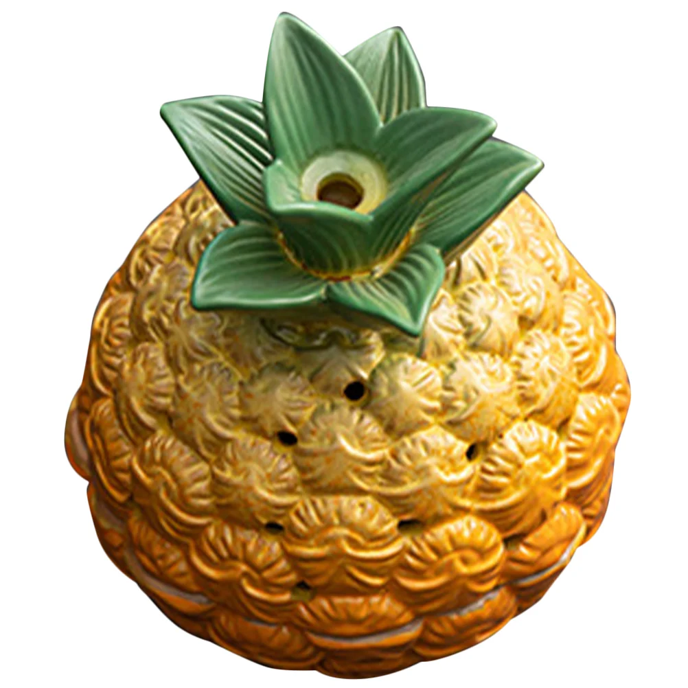 

Burner Ceramic Censer Dining Table Decor Indoor Pineapple Home Ceramics Cones Holder Dish