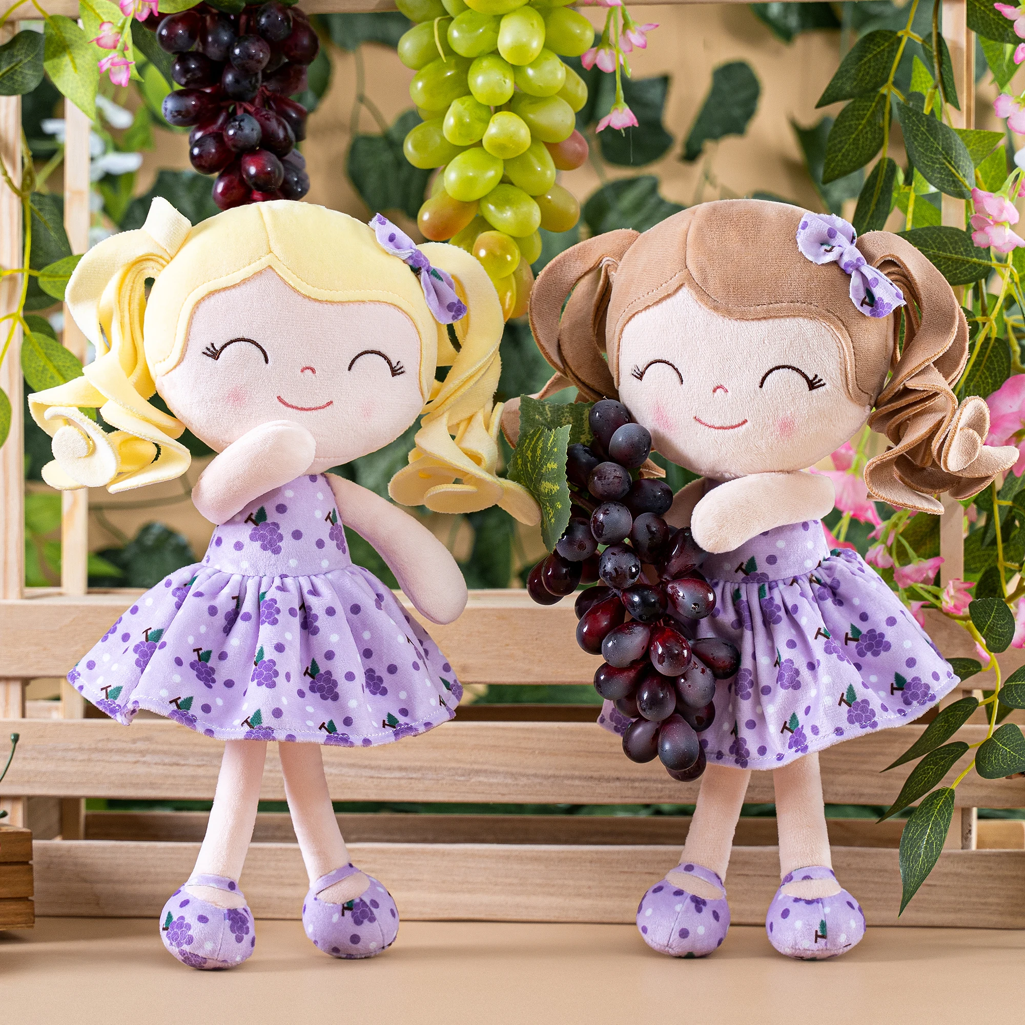 Плюшевая кукла Baby Doll куклы с вьющимися волосами 2023 новый дизайн фруктовые