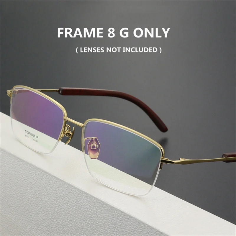 Chashma мужские очки из титана полурамка мультифокальные