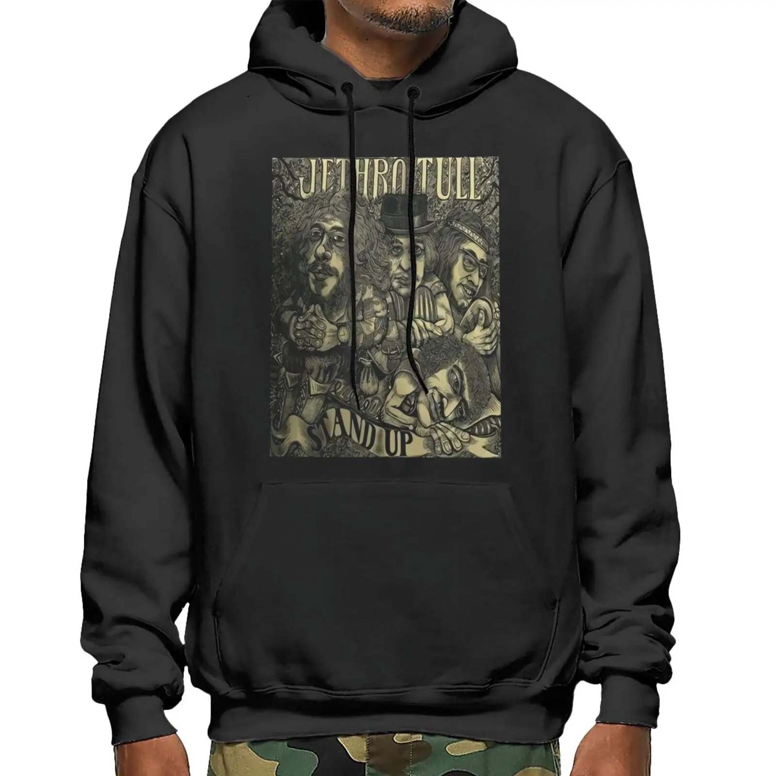 

Popular Jethro Tull Stand Up English Hoodies Jacket Japanese Streetwear Anime Sweat Oversize Anime Hoodie Men's Winter Sweater