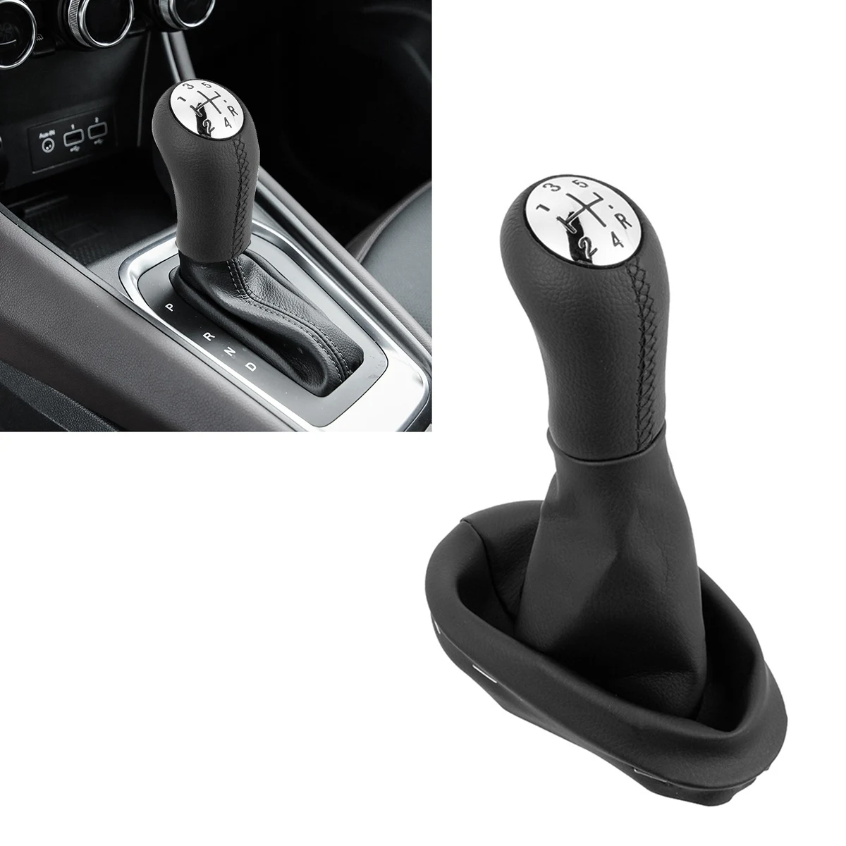 Фото Ручка переключения передач N26R-5 с чехлом для Renault Clio 2 3 II, Megane 2 II, Scenic 2 II, Kangoo №3