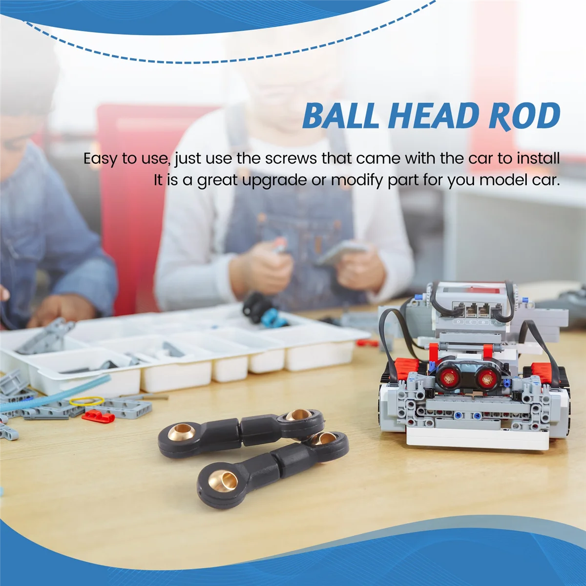 6 шт. соединительные звенья стержень для Wpl B16 B36 радиоуправляемый автомобиль