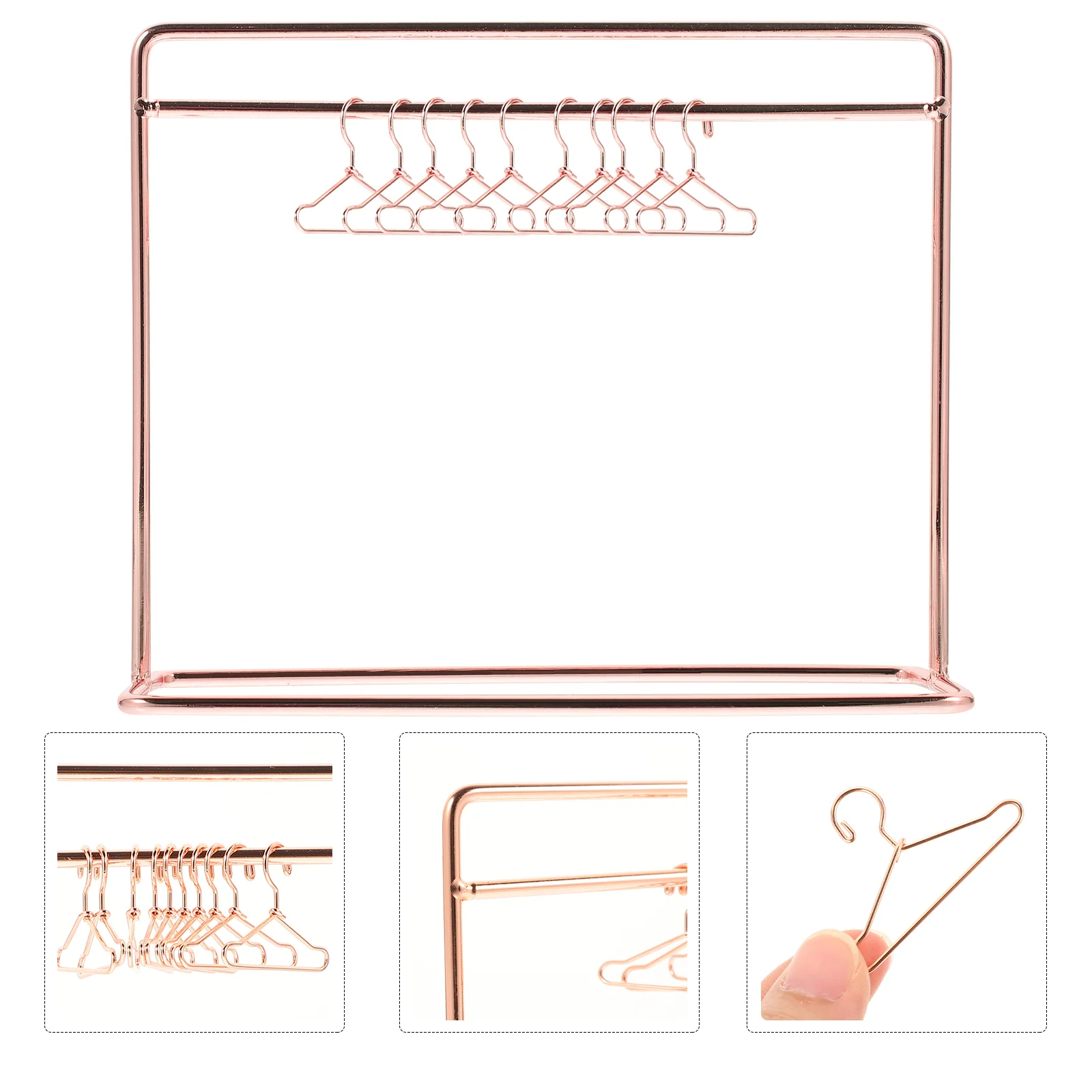 

Mini Hanger Clothes Dry Rack Coat Clothing Miniature Hangers Apparel Baby Dolls