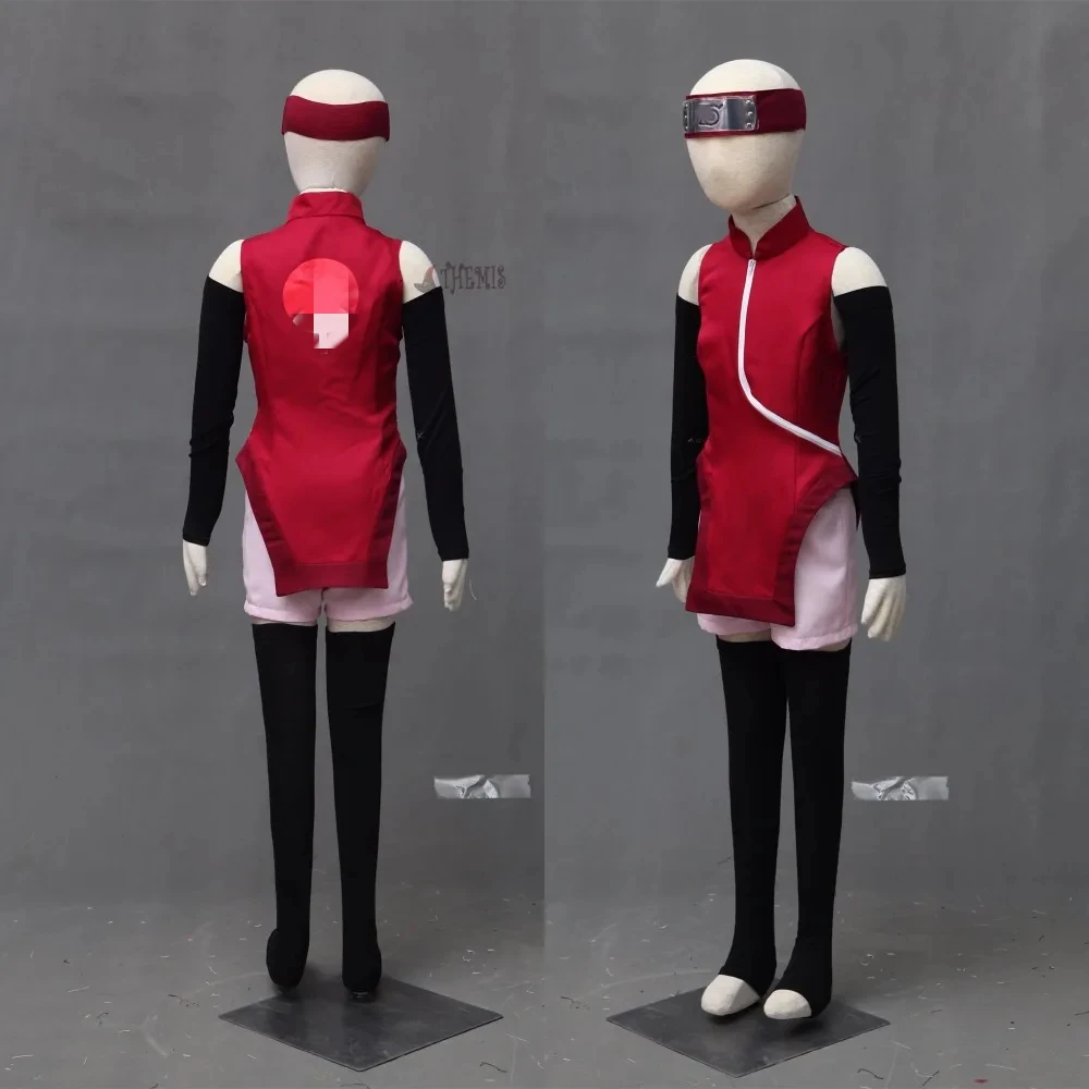 Костюм для косплея Athemis MOVIE Sarada реквизит ботинок женский костюм больших размеров