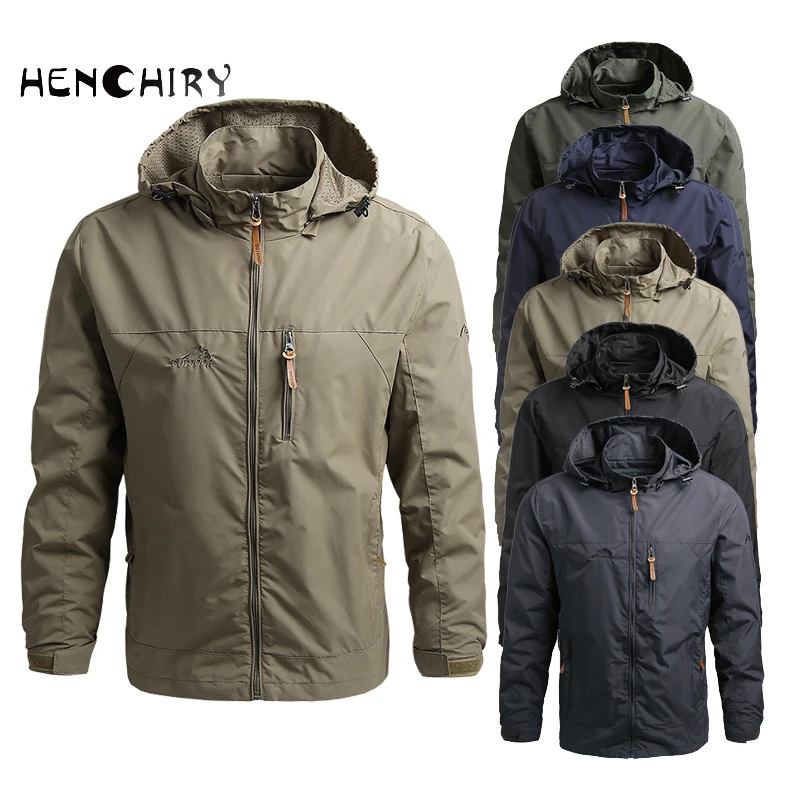 

2021 Spring and Autumn Thin Quick-Drying Charge Jacket Hooded Loose Large Size Windbreaker Jacket