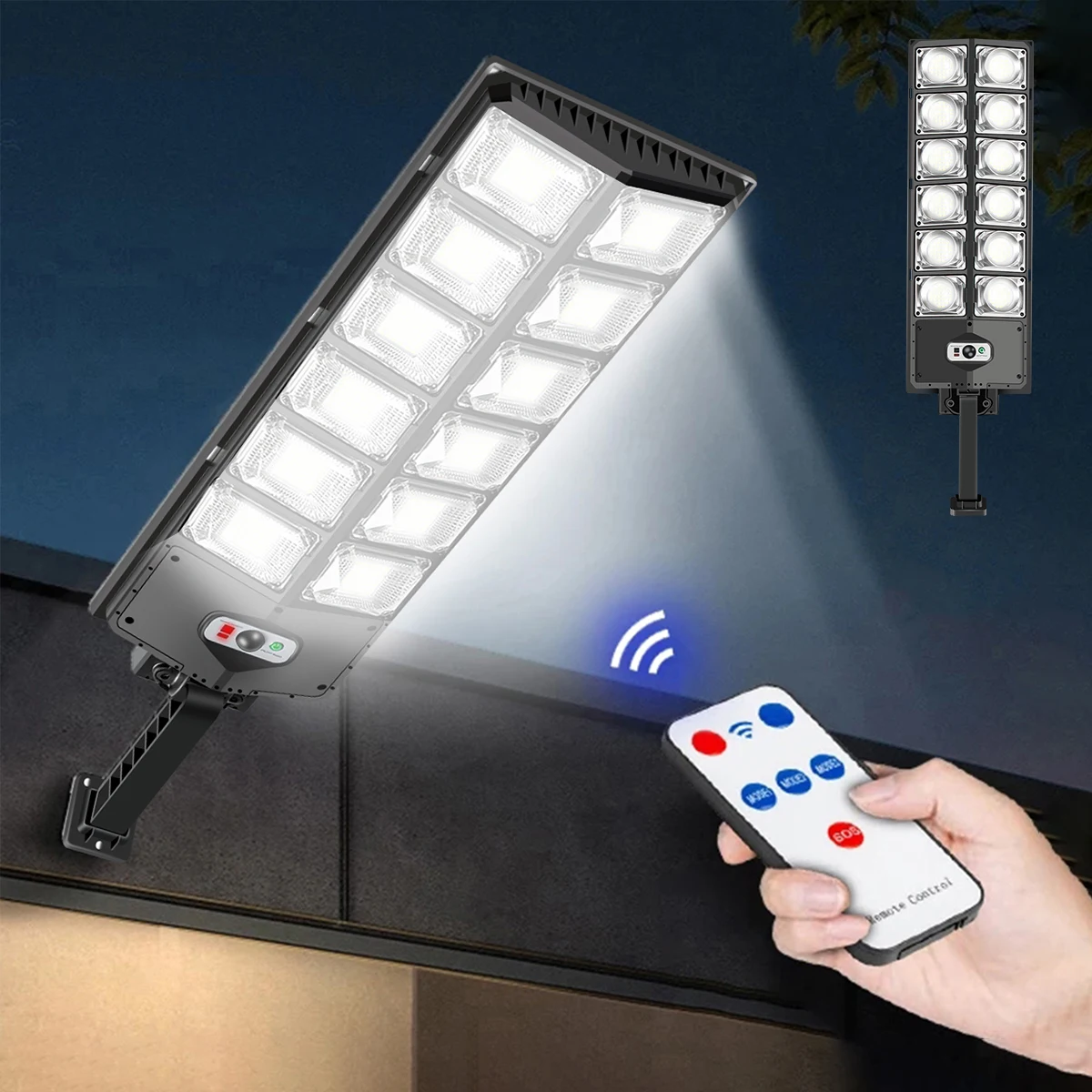 

Solar Street Lights Super Bright LED Solar Light Outdoor Solar Lamp Powered Sunlight Waterproof PIR Motion Sensor Street Light