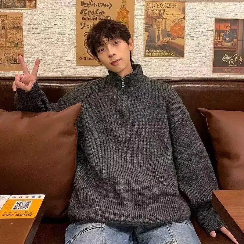 Повседневный пуловер свободного покроя вязаный кардиган куртка с длинными