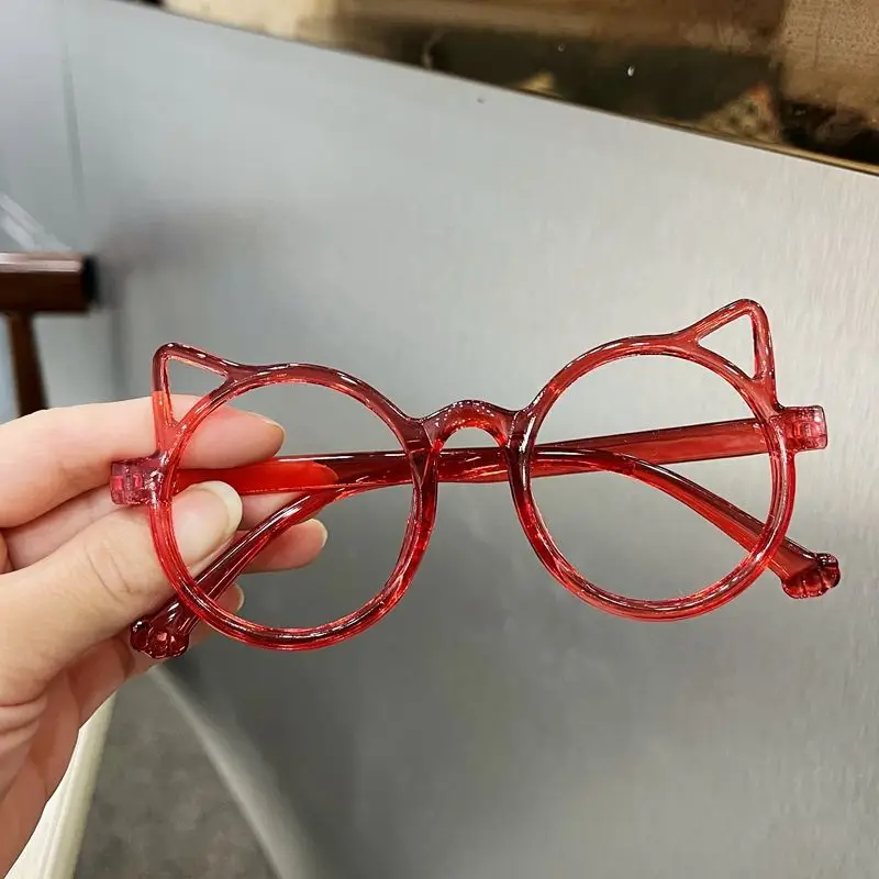 

YX123 Children's eyeglasses frame Girl cute cartoon cat without lens Boy baby photo decoration toy mirror frame accessories