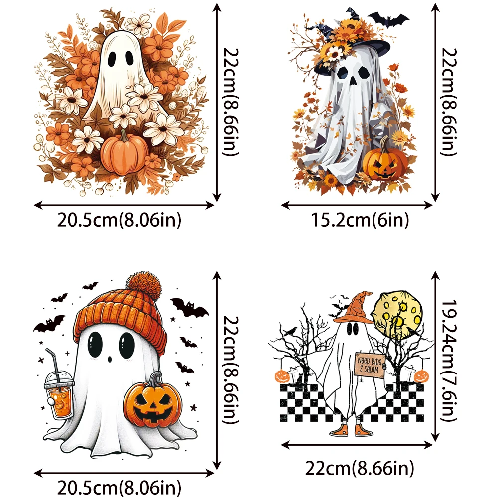Wansheng Горячая Железная Наклейка Тыква Призрак DIY Моющаяся Аксессуары Для Ручной