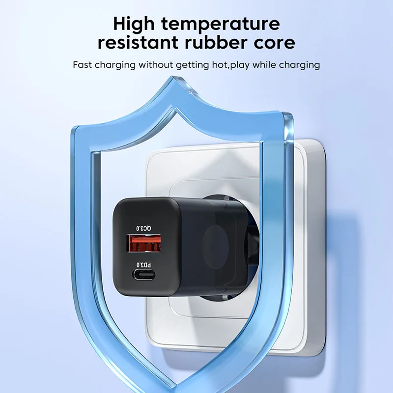 Olaf 35W GaN Charger PD 3.0 QC 3.0 Dual Port PD Type C Fast Charger For iPhone Samsung Xiaomi Huawei USB C Charger Fast Charging