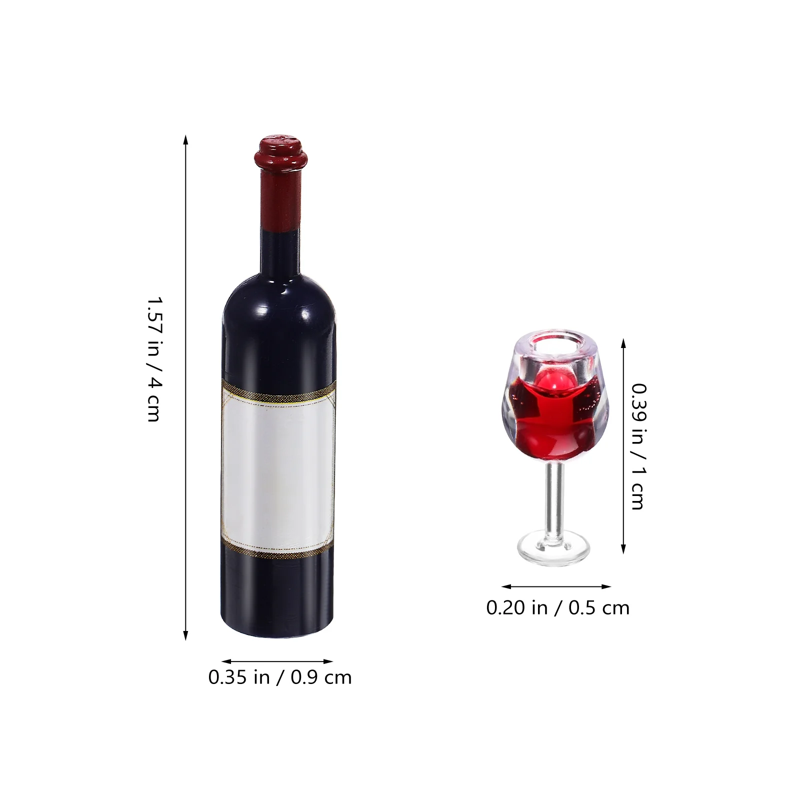 18 шт./компл. мини-игрушечный стеклянный миниатюрный напиток для домашних