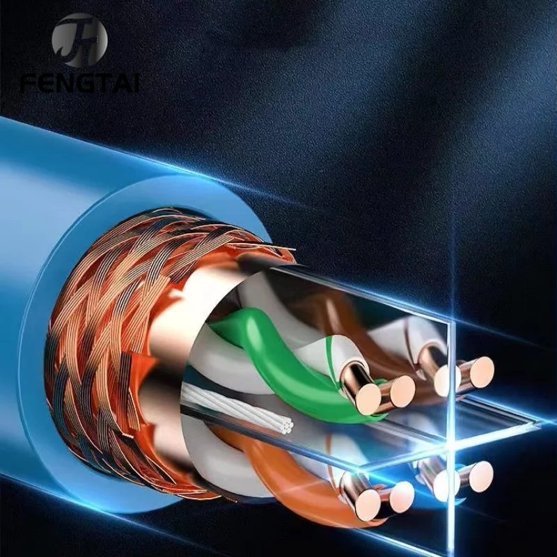 Кабель FT Ethernet Cat6 Gigabit Ftp 10 Гбит Cat 6 Rj45 Установка Lan Медные провода 5 м 25 40