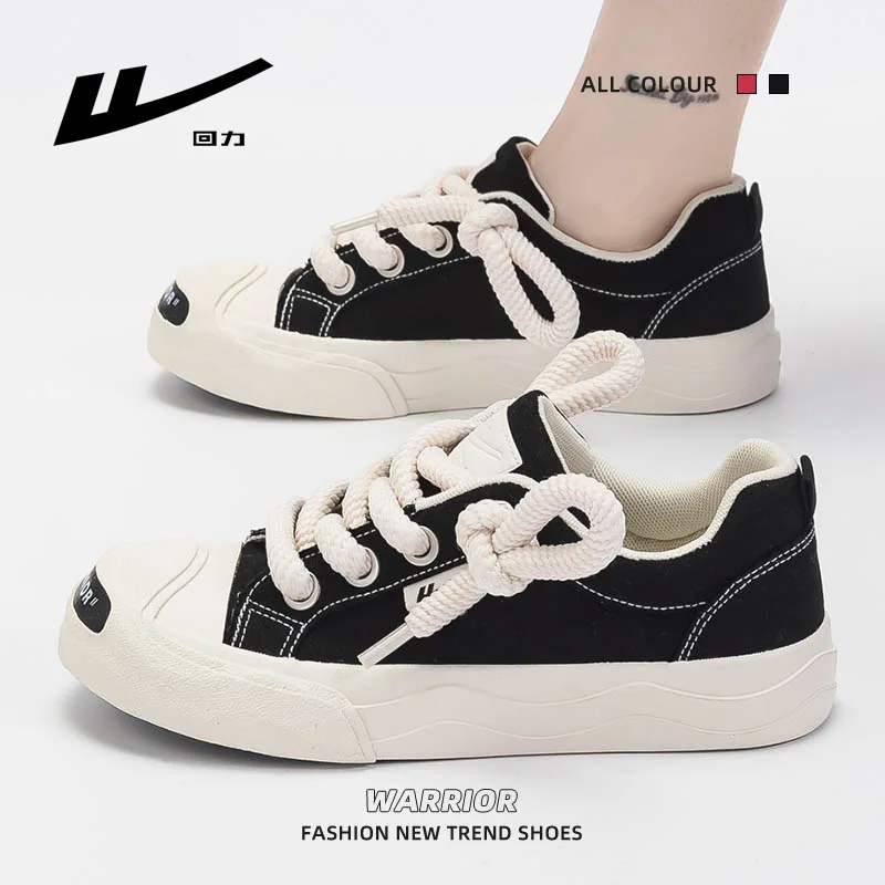 Ботинки женские холщовые на шнуровке с низким вырезом