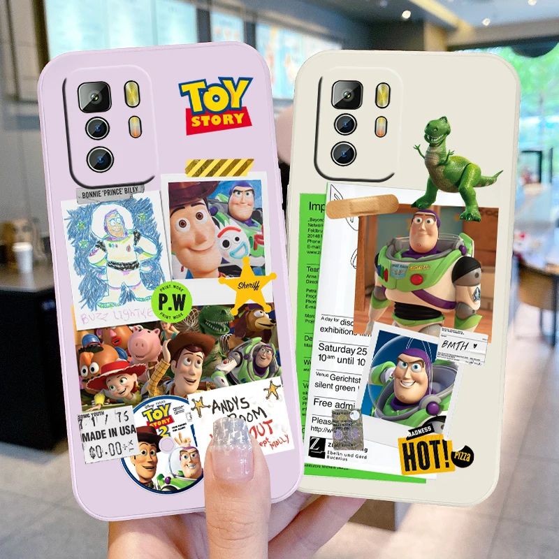 

Disney Toy Story Poster Phone Case For Xiaomi Redmi Note 11 11S 11T 10S 10 9S 9T 9 8T 8 Pro Plus 5G Liquid Rope Cover