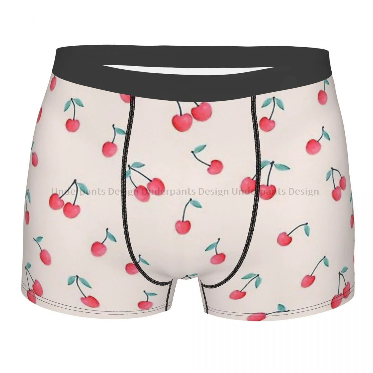 

Animal Cute Forest Ocean Cute Pink Cherry Print Underpants Breathbale Panties Man Underwear Comfortable Shorts Boxer Briefs