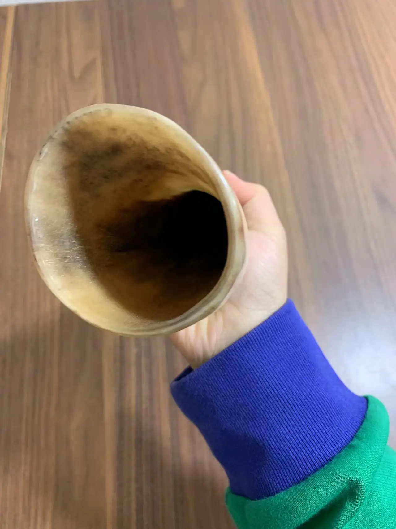 Unquie Натуральный стоячий цилиндр скребковая трубка массажный рог яка огонь банки