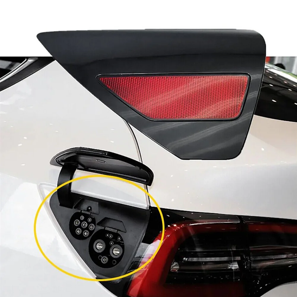 

Горячая Распродажа левая сторона четверть заряда дверная крышка зарядного порта Пылезащитная Крышка для Tesla Model 3 Y 2017-23