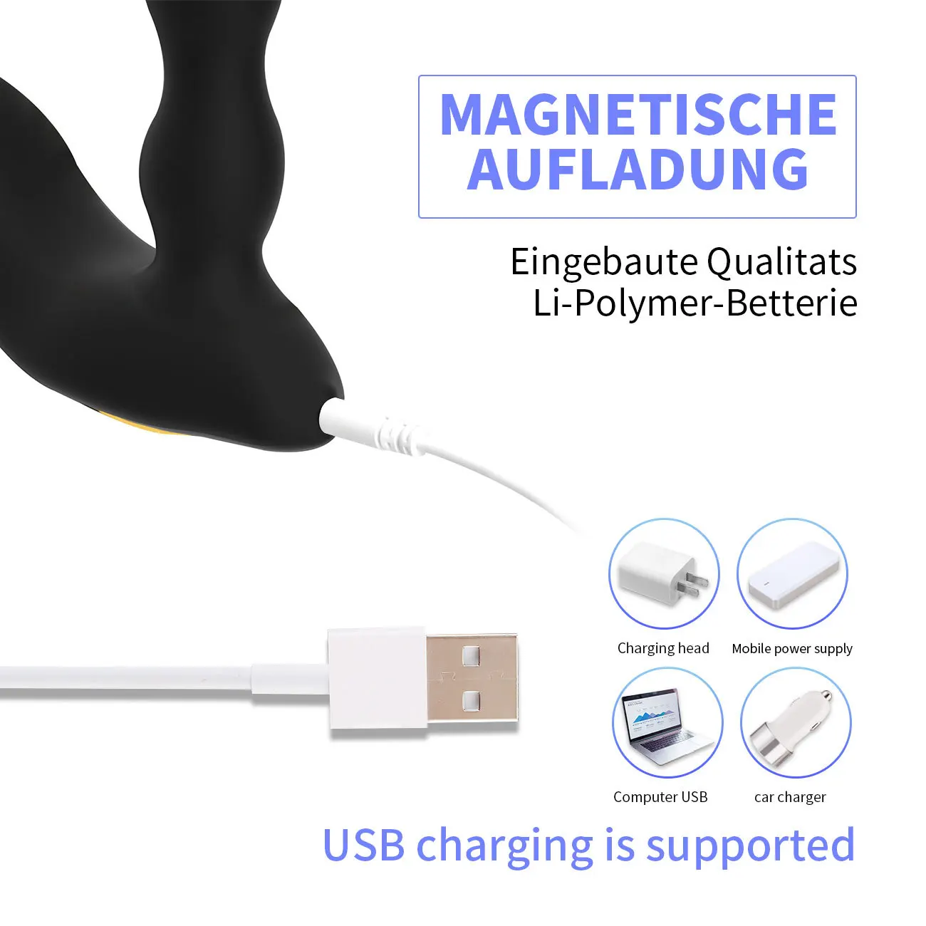 Массажер простаты с двойным двигателем и дистанционным управлением для мужчин