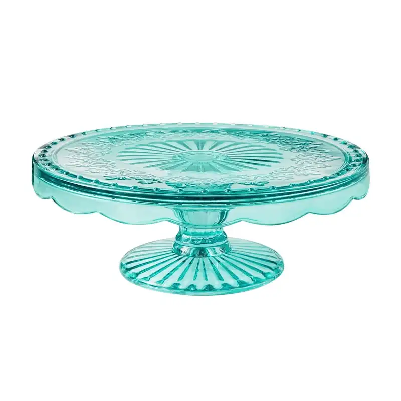

in Round Glass Kitchen Cake Stand, Teal