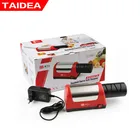 TAIDEA точильный камень, два этапа, Алмазный кухонный нож, 2 слота, Электрический Алмазный стальной керамический домашний нож, точилка