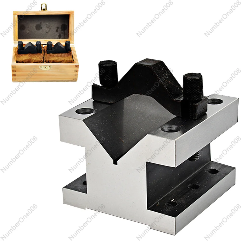 Зажим V-блок с зажимом 2 шт. 35x35x30 мм 90 ° заземление закаленная сталь