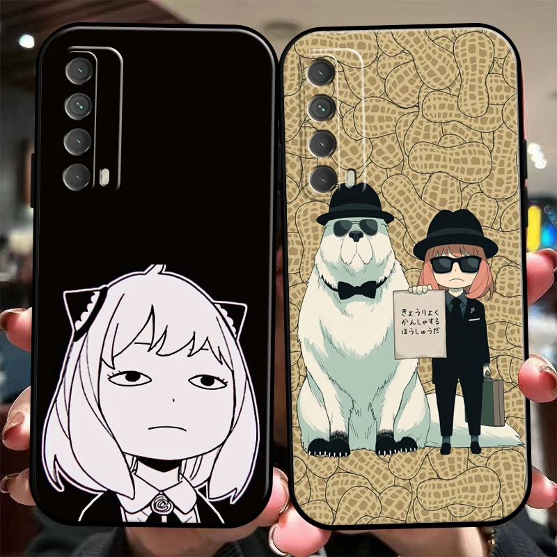 

Japan Anime NSPY×FAMILY Phone Case For Huawei Honor 10 V10 10i 10 Lite 20 V20 20i 20 Lite 30S 30 Lite Pro Liquid Silicon Black