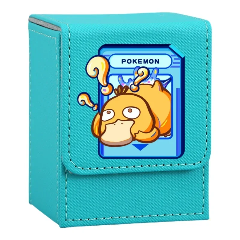 Фото Чехол для карт Pokemon Charizard Gengar Squirtle Psyduck Bulbasaur Metagross Diy Кожаные фигурки игрушек Аниме Коллекция игр Коробка №3