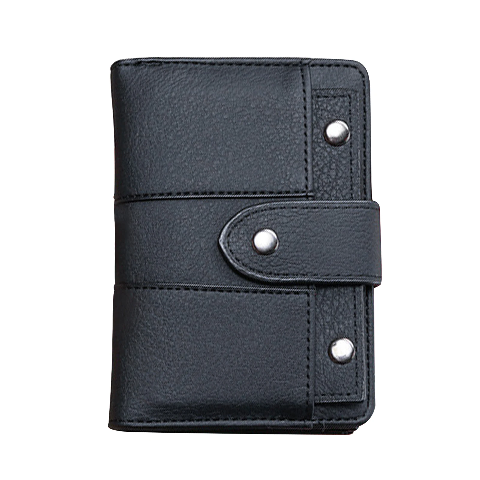 

For Cash Women Wallet Fashion Small Bifold PU Leather Coin Purse Solid Money Bag Card Holder Portable With ID Window Zipper