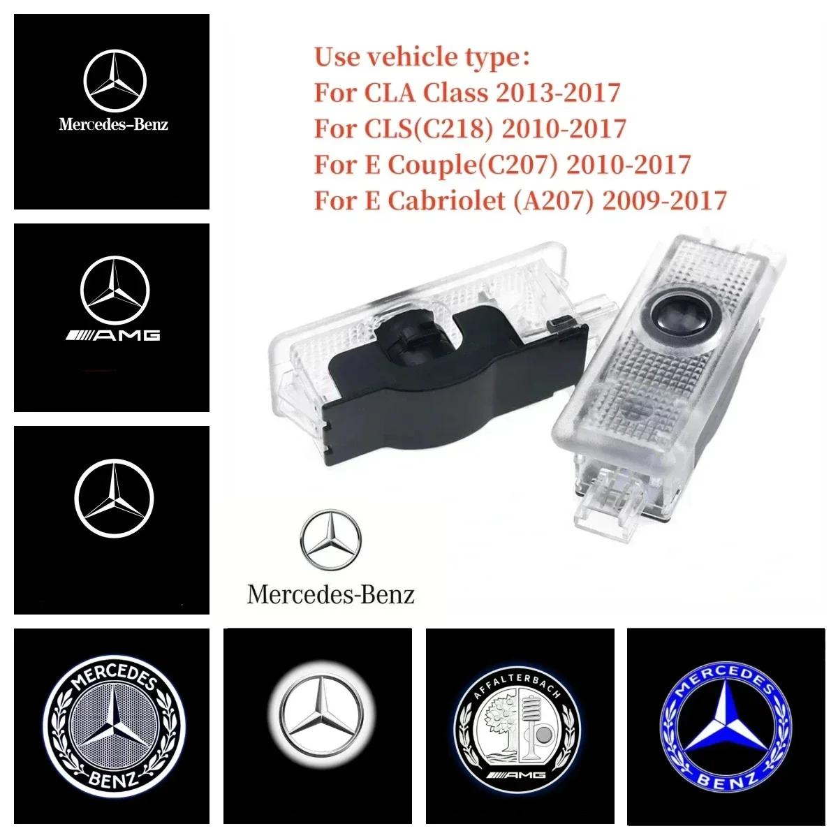 2-4 шт. Автомобильная дверь HD светодиодный лазерный проектор приветственная лампа