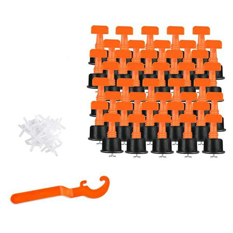 

New 50 Pcs Tile Leveler And 2Mm Tile Spacer 500PCS, Ceramic Tile Adjuster And Tile Leveler Adjusters With Wrench