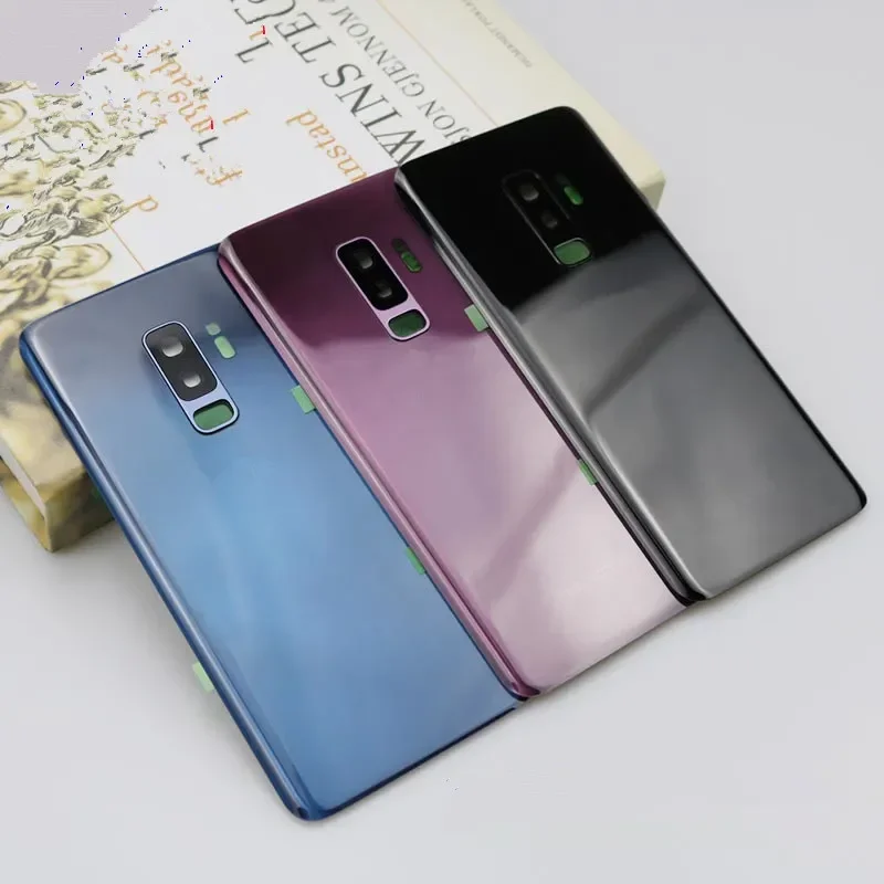 Корпус S9 G960 для Samsung Galaxy Plus G965 Стеклянная задняя крышка аккумулятора Ремонт