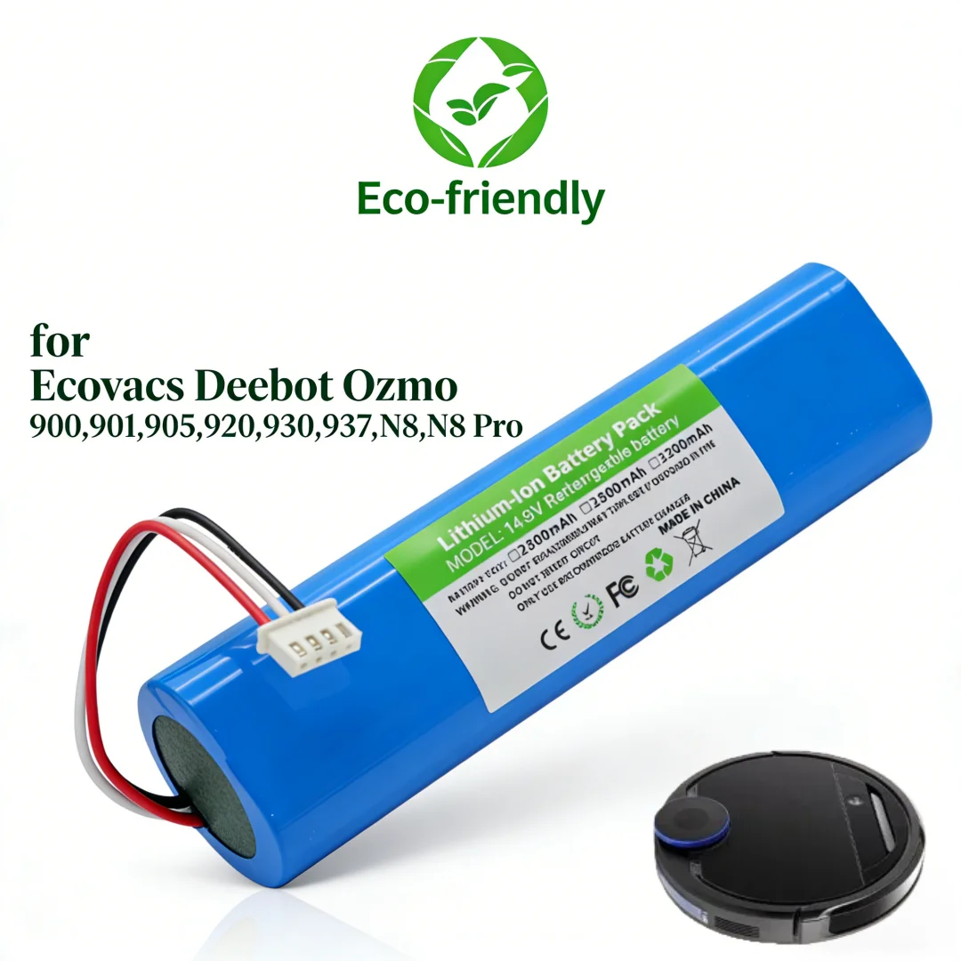 Сменный аккумулятор 14,4 В, 2600 мАч для Ecovacs Deebot Ozmo 900 901 905 920 930 N8 N8 Pro, литий-ионный аккумулятор для робота-пылесоса (art.: 3920d4562efe5) - 3920d4562efe5