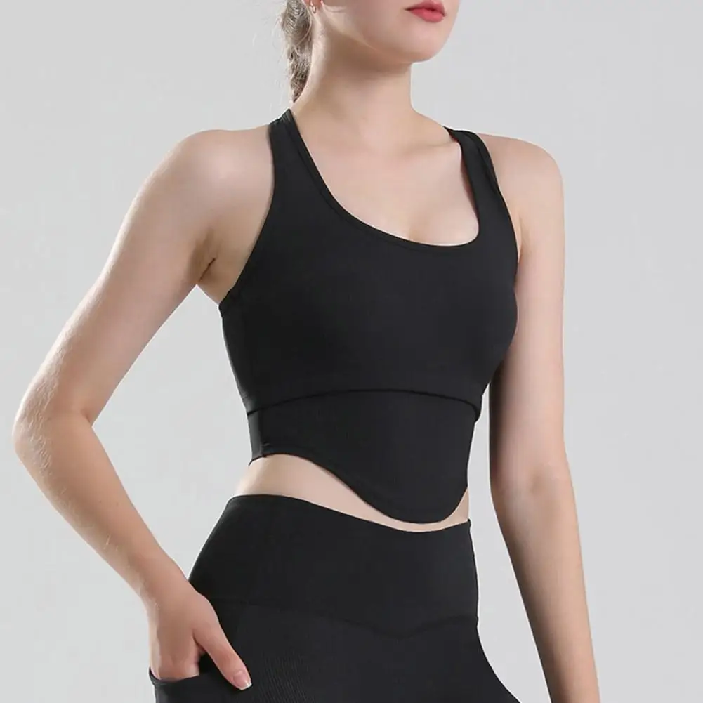 

Support Breast Sleeveless High Elasticity Yoga Sports Vest for Jogging
